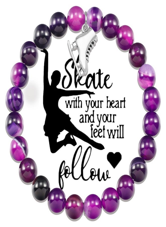 سوار التزلج مولي كوين - هدايا لمحبي التزلج على الجليد من النساء (هدايا التزلج باللون البنفسجي) - Image 2